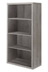 11.75" x 23.75" x 47.5" Cappuccino Particle Board Adjustable Shelves Bookshelf